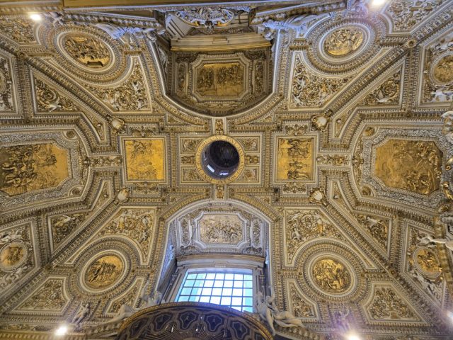 Ceiling of Chapel of the Immaculate Conception at St. Peter Basilica - Rome
