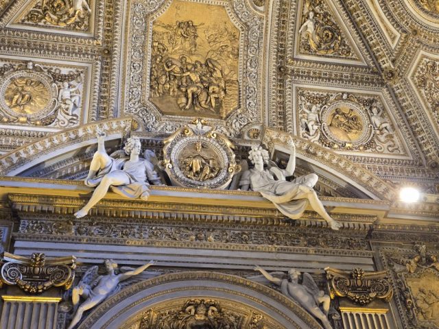 Far wall of Chapel of the Immaculate Conception at St. Peter Basilica - Rome