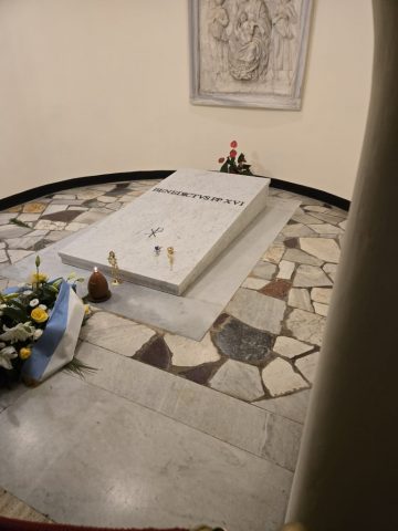 Tomb of Pope Benedict XVI - St. Peter Basilica
