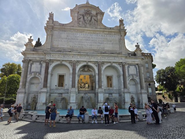 The North American College is on the Janiculum Hill; these are pics taken from atop the Janiculum Hill