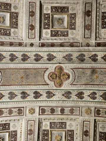 Ceiling in the basilica and convent of the Abbey of St. Benedict in Polirone