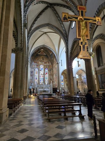 Main nave of Santa Maria Novella in Florence