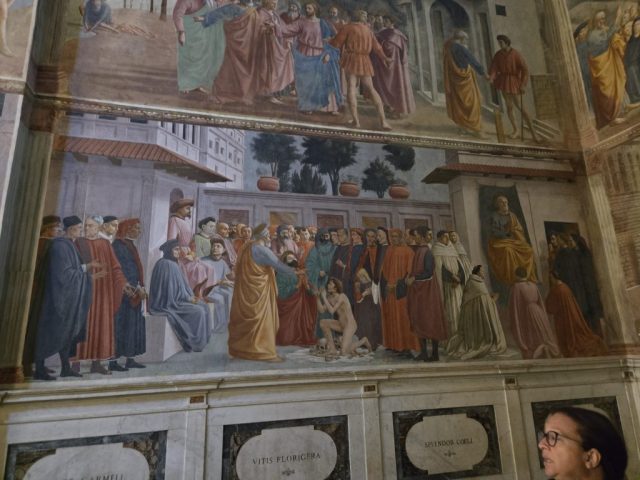Left side wall of the Brancacci Chapel, Florence