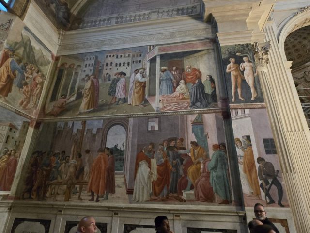 Right wall of the Brancacci Chapel, Florence