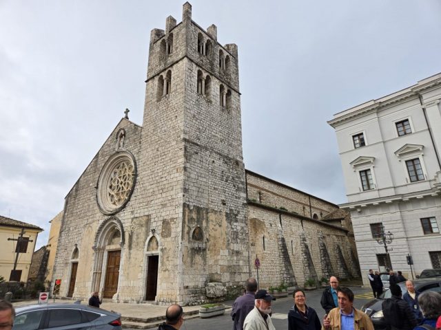 Church of St. Mary Major in Alatri. It was built in the 5th century on the ruins of a temple dedicated to the goddess Venus. This church was originally dedicated to the Virgin and the Savior. It is referenced for the first time in 1137, and was enlarged and transformed into the Romanesque-Gothic lines visible today.
