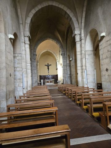 Interior of St. Mary Major - Alatri