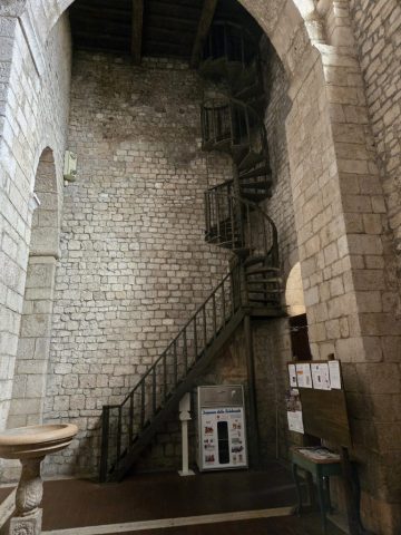 Stairs to the bell-tower in the Church of St. Mary Major, Alatri.
