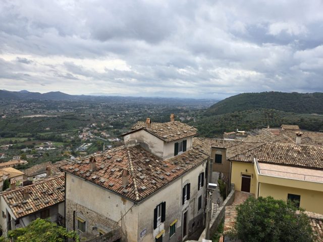 View from atop the acropolis of Alatri - within the limestone walls.