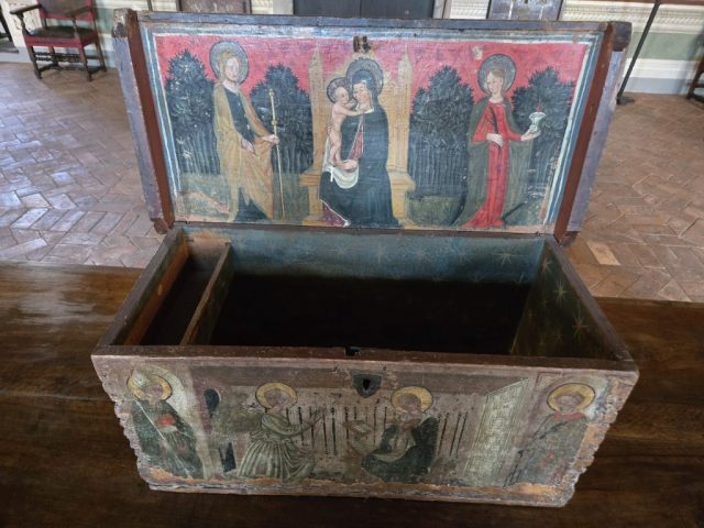 Chest in one of the Bracciano Castle rooms