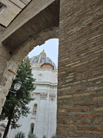 Following our tour of the Vatican Museums, were walked through the Vatican to St. Peter's Basilica