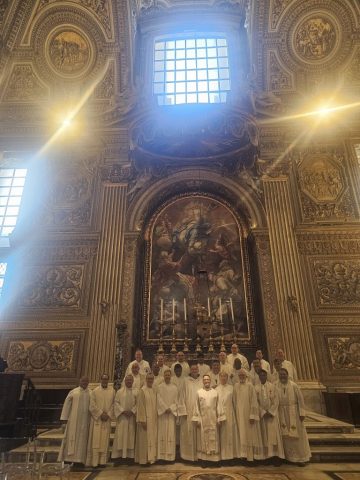 After Mass photo in the Chapel of the Immaculate Conception at St. Peter Basilica - Rome