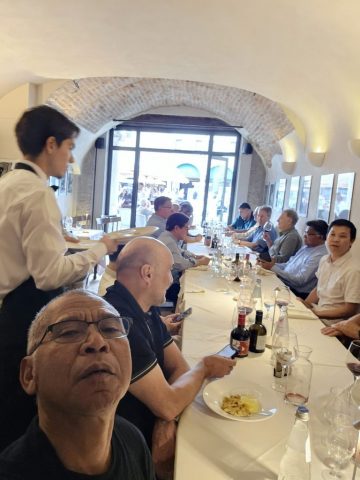 Farewell luncheon in Ferrara