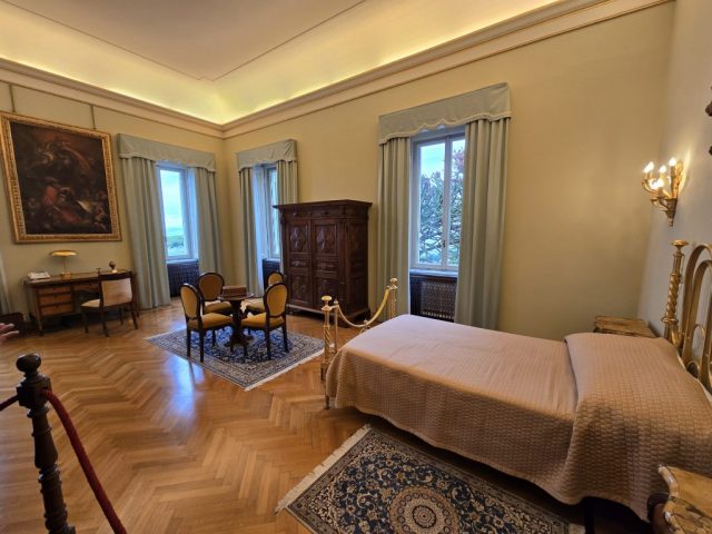 The papal bedroom at Castel Gandalfo.